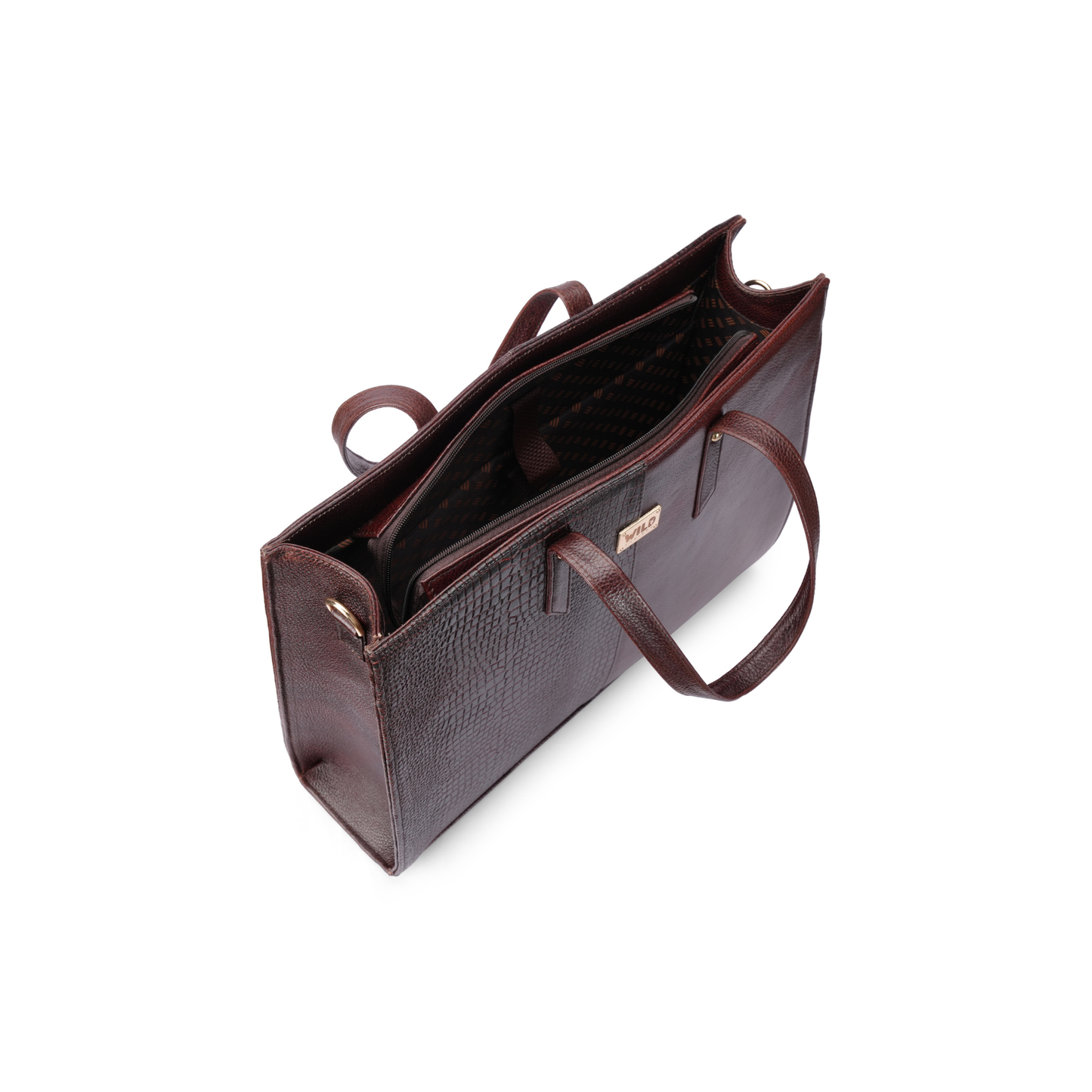 Wild Caribou Women’s Leather Laptop Handbag – Office & Travel Bag with 18" Laptop/Macbook Compartment (Blue, Green, Black, Brown, Tan)