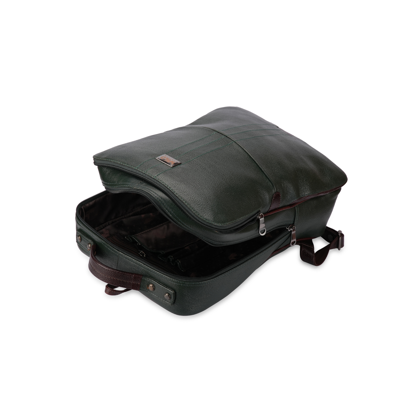 Wild Caribou Genuine Leather Laptop Backpack – Stylish Unisex Travel & Office Bag for 18" Laptops (Blue, Black, Green, Brown, Tan)